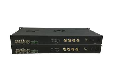China 4-ch 3G-SDI and 4-ch audio Fiber Optic Extender with 1000M Ethernet supplier