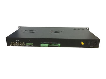 China 4-ch 3G-SDI Extender with external audio, data over fiber optic  cable supplier