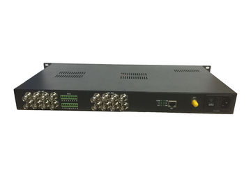 China 16-ch HD-SDI  Extender with Ethernet over single fiber optic cable supplier