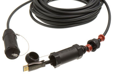 China Armored HDMI 2.0 AOC fiber optic cable for CCTV surveillance broadcast supplier