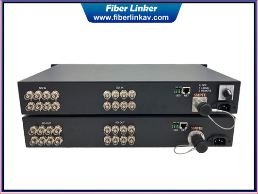 China Remote Power SMPTE LEMO 3G-SDI Fiber Extender with Gigabit Ethernet Network supplier