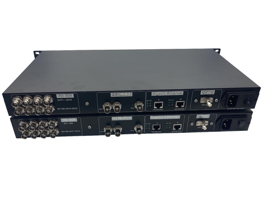 China broadcast quality 12G-SDI Converter over optical fiber with Genlock SYNC function supplier