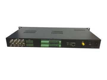 China 8-ch unidirectional SDI Fiber Extender with external audio, data and Gigabit  Ethernet supplier