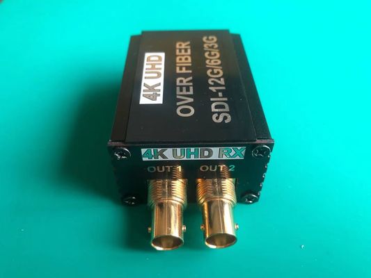 China Broadcast miniature 12G-SDI fiber optical extender compatible with 6G/3G/HD-SD supplier