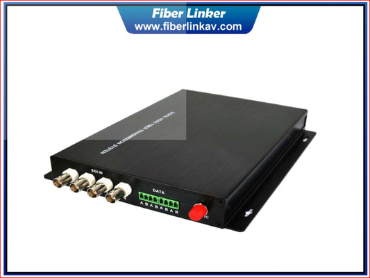 China 2-ch broadcast 3G-SDI Fiber Optic Extender with loop out supplier